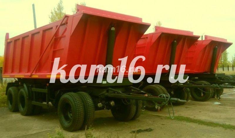 Прицеп самосвал трехосный двухскатный для перевозки сыпучих грузов