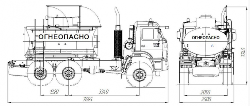 НефАЗ 66061 1142 Емкостно-наливная техника (автоцистерна)