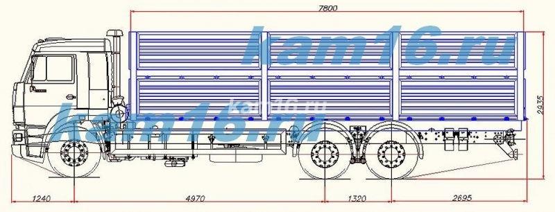 КАМАЗ БОРТОВОЙ ЗЕРНОВОЗ